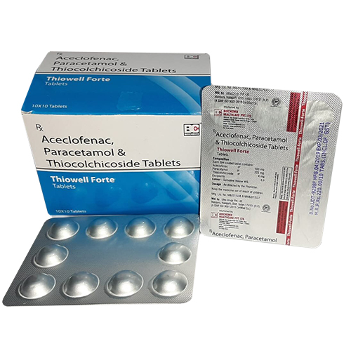 Aceclofenac 100mg+ Serratiopeptidase 15mg+Paracetamol 325mg Tablets
