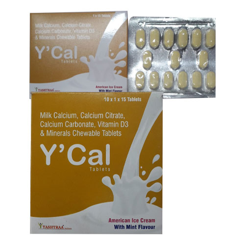 YCal Chewable Tablets (American Ice cream Flavour + Mint Flavour)
