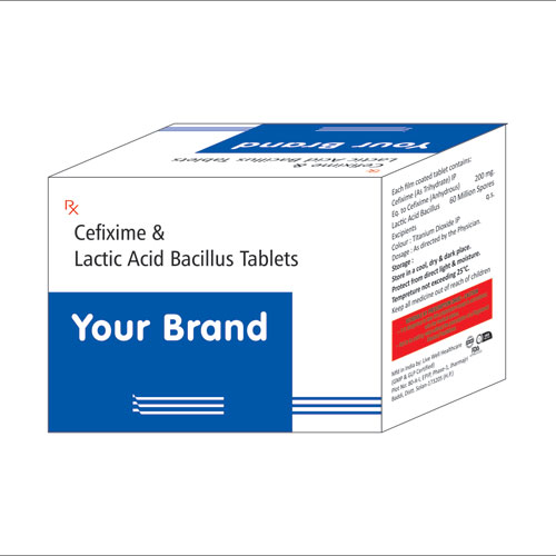 Cefixime 200mg + Lactic Acid Bacillus 60 Million Spores Tablets