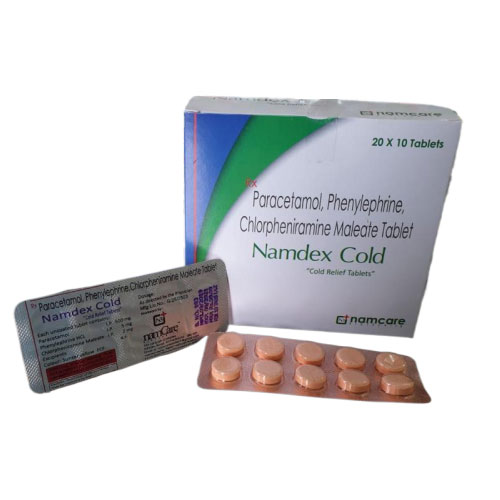 Paracetamol+ Phenylephrine Hydrochloride+ Chlorpheniramine Maleate Tablets