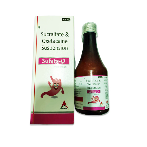 Sucralfate 1gm + Oxetacaine 20mg  / Each 10ml Suspension
