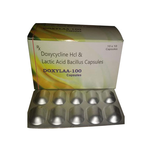  Doxycycline 100 mg + Lactic Acid Bacillus 60 million spores Capsules