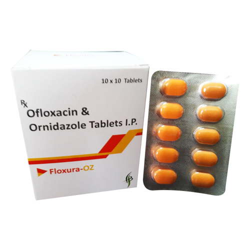 OFLOXACIN 200 MG + ORNIDAZOLE 500 MG IP Tablets