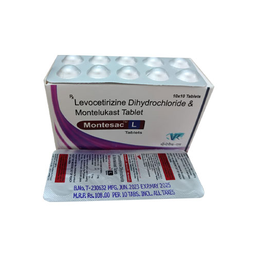 Levocetirizine 5mg + Montelukast 10mg Tablets