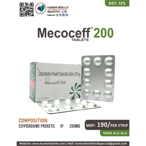 MECOCEFF 200 Tablets