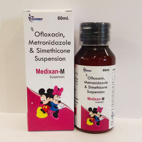 Ofloxacin +Metronidazole +Simethicone suspension (Pediatric) 60ml