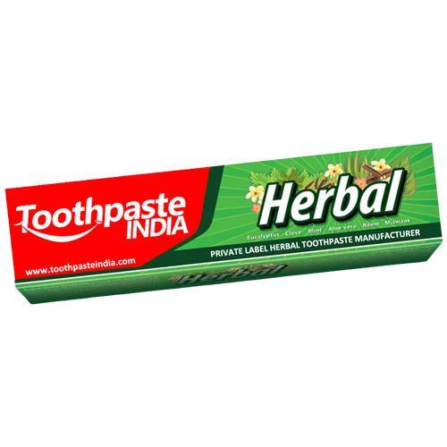 Private Label Herbal Toothpaste India Manufacturer