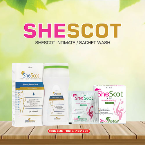 SHESCOT INTIMATE WASH AND SHESCOT SACHET INTIMATE WASH COMBO PACK