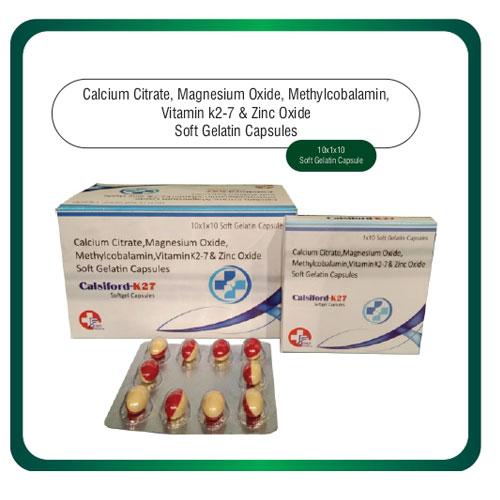 Calcium Citrate + Magnesium Oxide + MethylcobalaminSoftgel Capsules