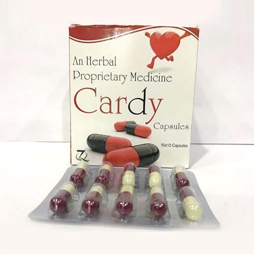 CARDY (DYSLIPIDAEMIA (HIGH CHOLESTROL AND TRIGLYCERIDES), MILD TO MODERATE HYPERTENSION) Capsules