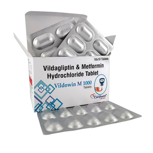 Vildagliptin I.P. 50Mg + Metformin HCL I.P. 1000 Mg Tablets