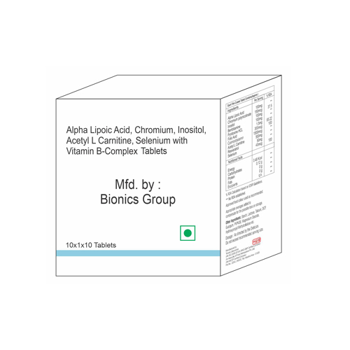 ALPHA LIPOIC ACID+CHROMIUM+INOSITOL+ACETYL L CARNITINE+SELENIUM WITH VITAMIN B-COMPLEX Tablets
