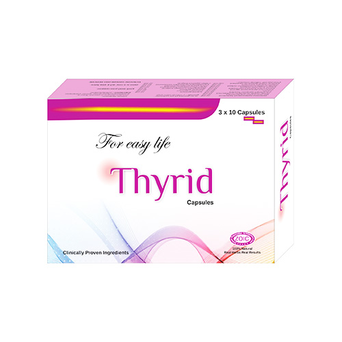 THYRID (FOR HYPOTHYROIDISM & IMPAIRED THYROXIN LEVELS. BOOSTS METABOLISM) Capsules