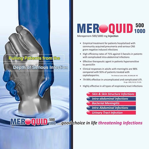 MEROQUID-500/1000mg Injection